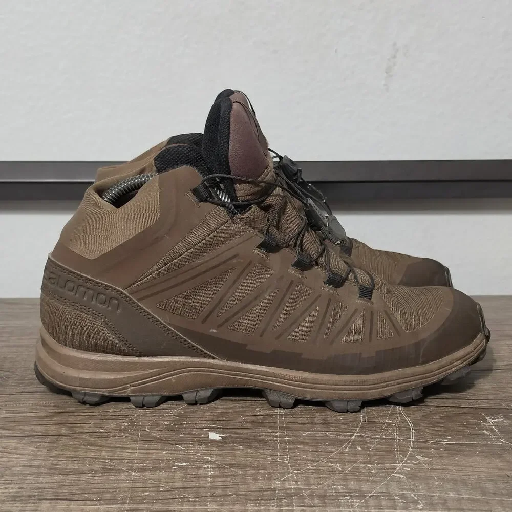 Salomon Speed Assault Men's Lightweight Tactical Hiking Boots Shoes Size 9 Brown